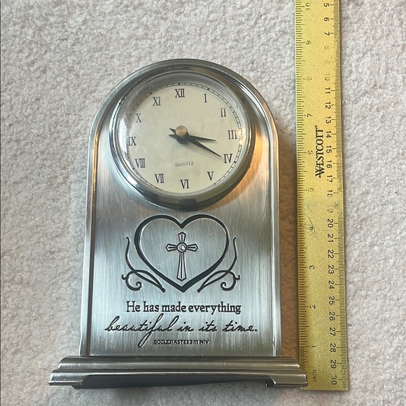 Dayspring Other - Elegant Silver Inspirational Clock